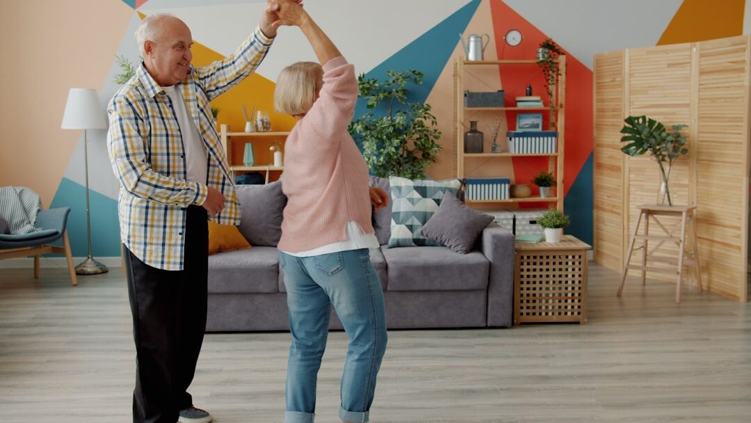 seniors exercising together